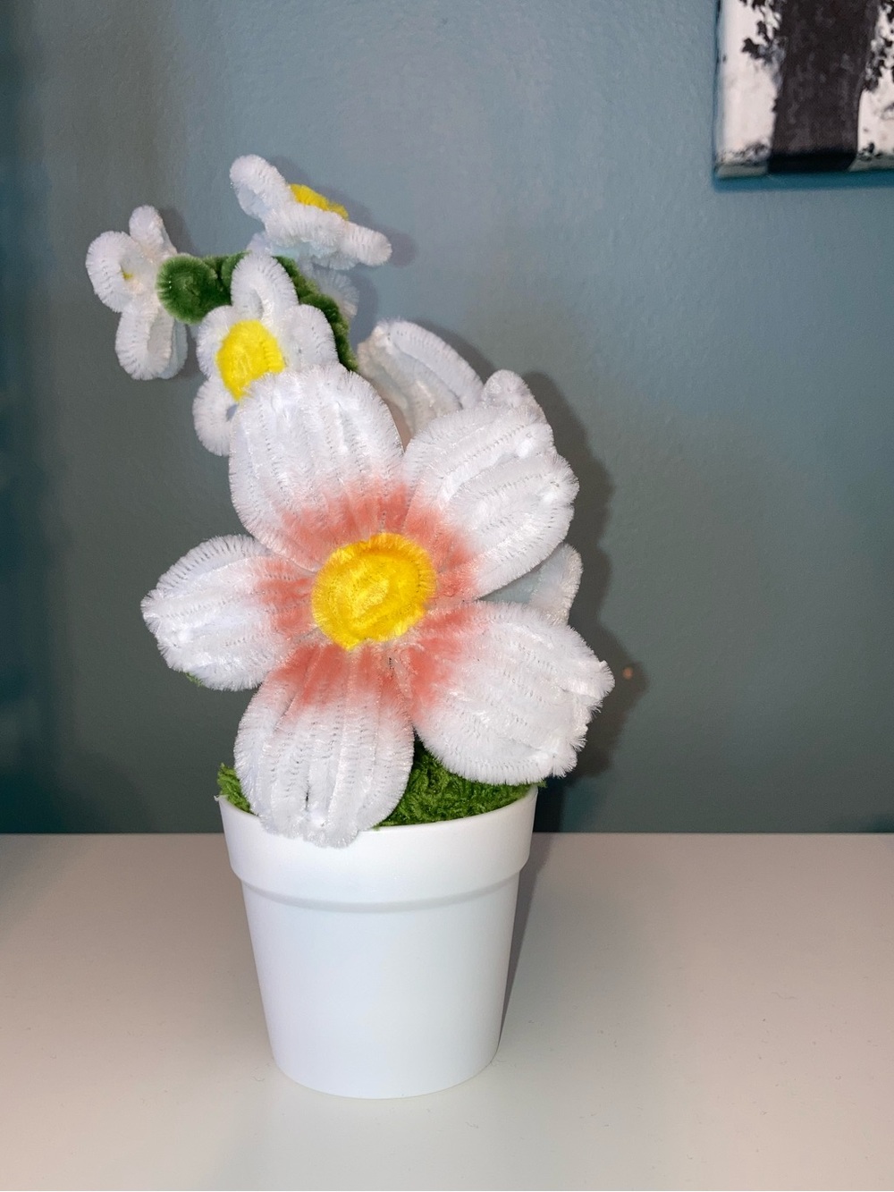 FLORAL TWIST ART HIBISCUS FLOWER HANDMADE NEW